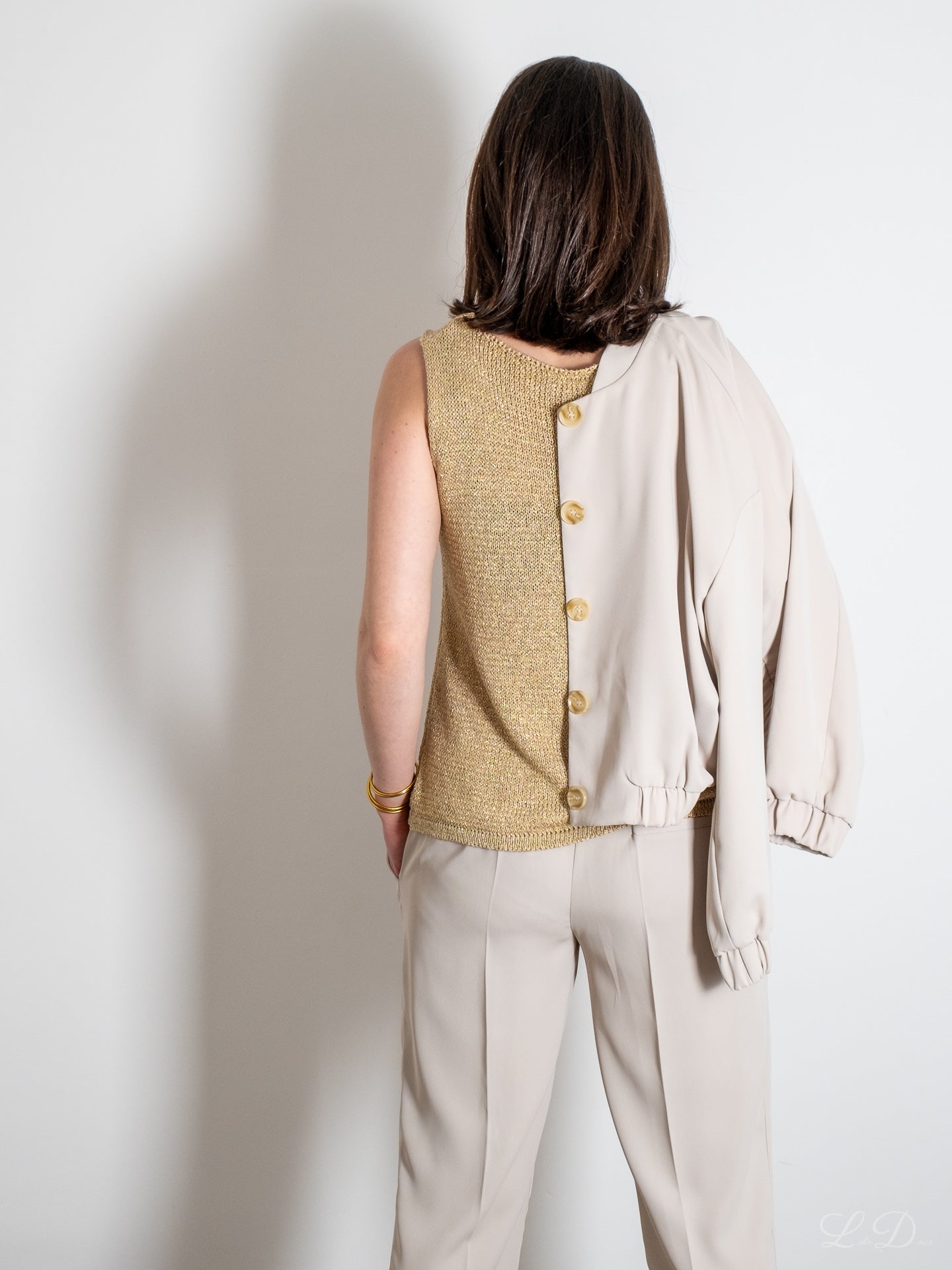 Veste bomber beige