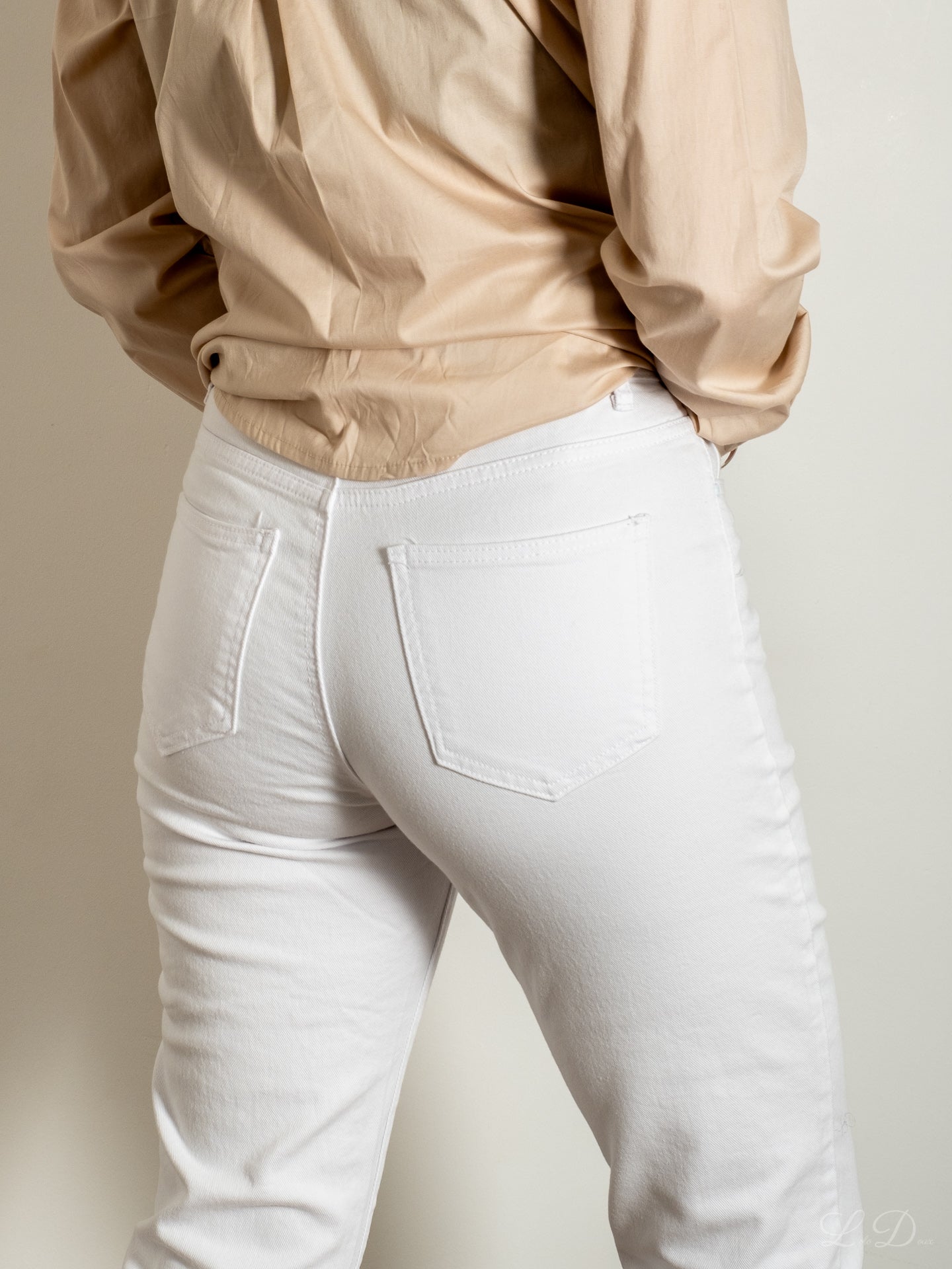 Jean Mom Fit blanc