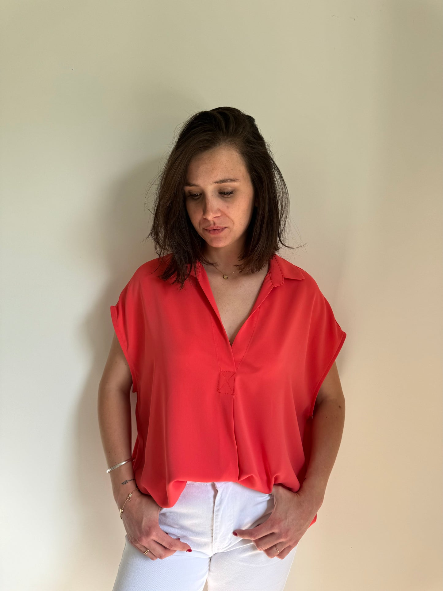 Blouse corail