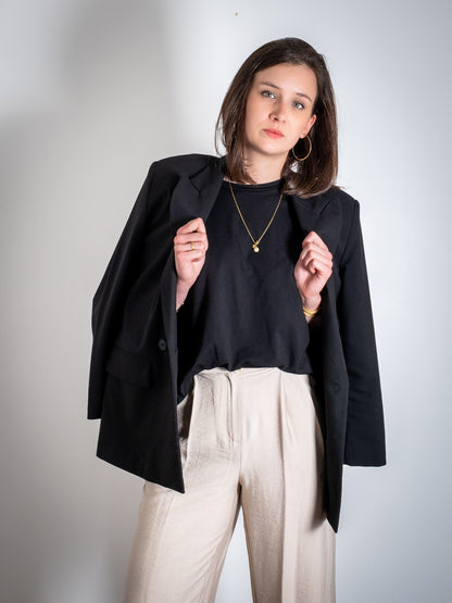 Pantalon de tailleur coupe large