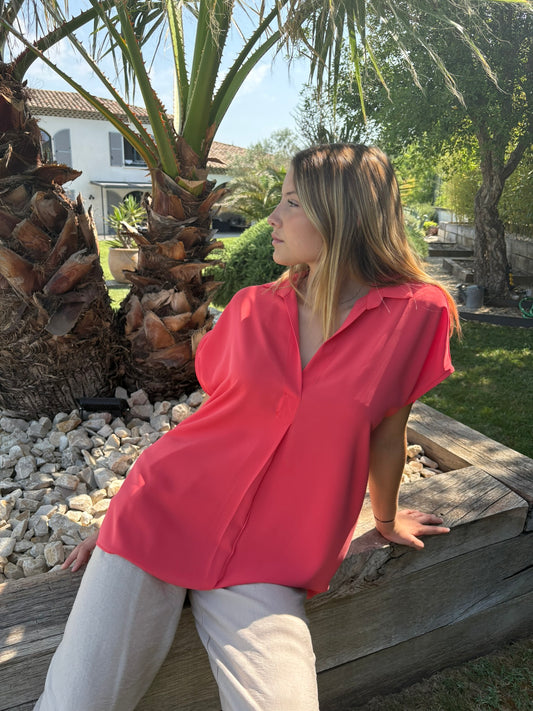 Blouse corail
